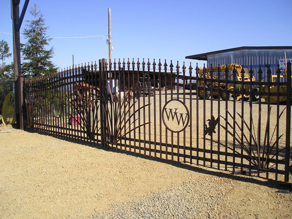 Custom Ornamental Iron Driveway Gate - Bakersfield