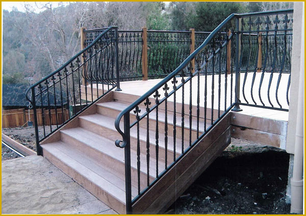 Ornamental Wrought Iron Stair Railings  - Bakersfield, CA